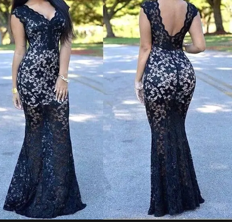 lace gown styles for ladies