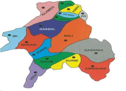 List of Local Governments in Taraba State