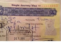 Kenya Visa General Requirements for Nigerians